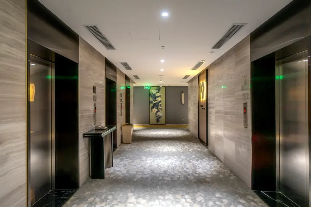 Hotel guest floor corridor and lift lobby - hotel procurement companies and scope