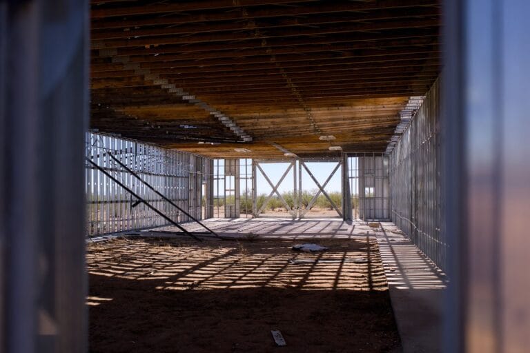 Commercial building interior under construction, illustrating retention and defects liability periods in China procurement