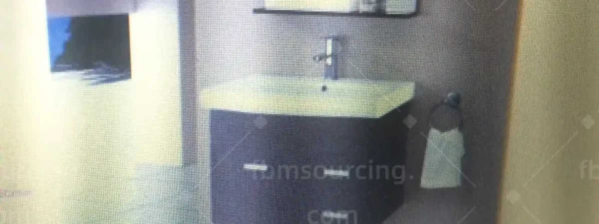 Wall-hung bathroom vanity with mirror shortlisted in a Chinese sanitary ware market