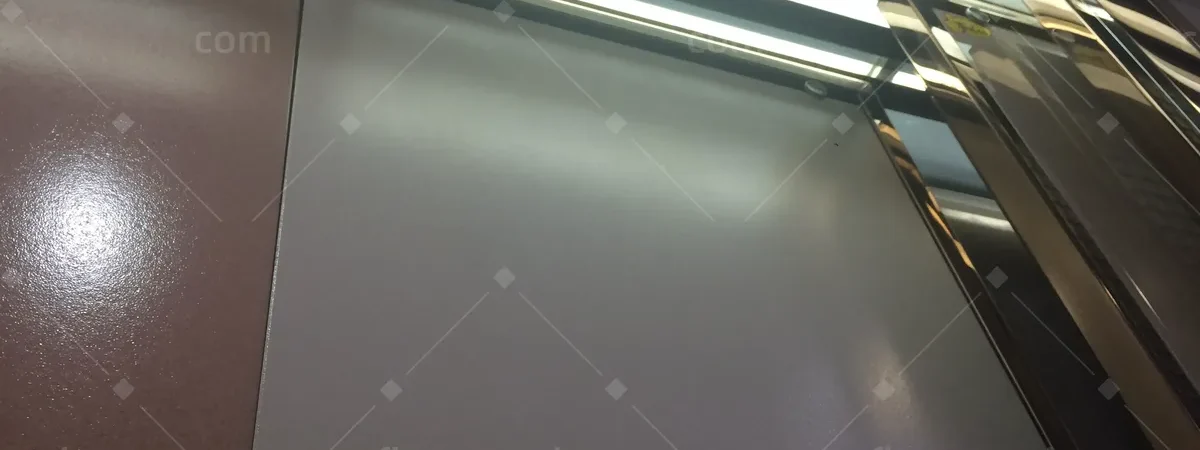 Glass and panel finish options compared in the building materials market during the guided sourcing trip