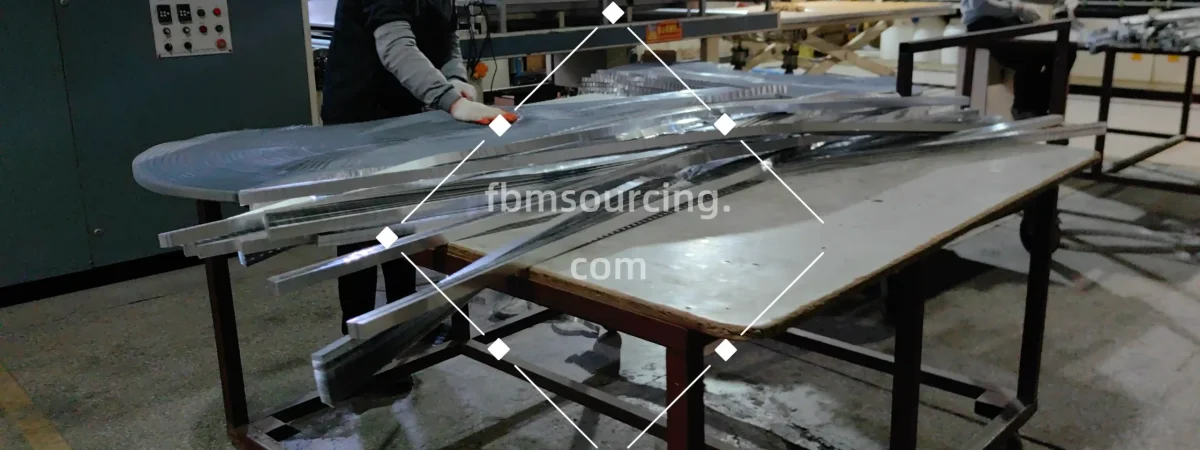 Drywall partition panels under factory QC inspection in China for a commercial school project - drywall partitions sourcing from China